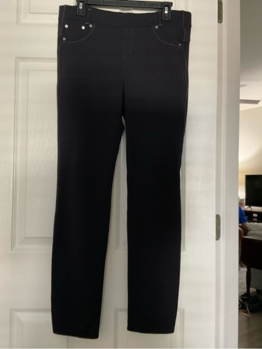 Kuhl Black Stretch Nylon Mova Skinny Leg Pull-On Pants Women's Size 14